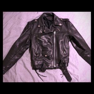 Unik: Leather Moto Jacket.